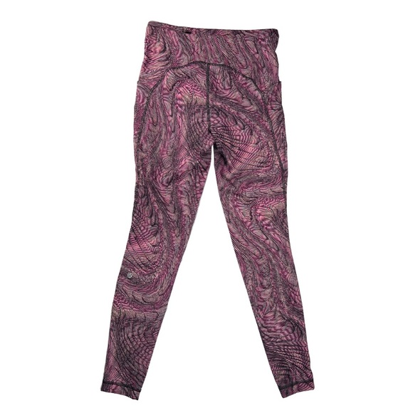 Lululemon Women’s High-Rise Sonic Pink  Reflection Tight Nulux In Size 8 - Picture 6 of 8